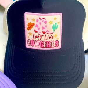 KBETHOS Trucker Hat with Long Live Cowgirls patch. Hat is brand new